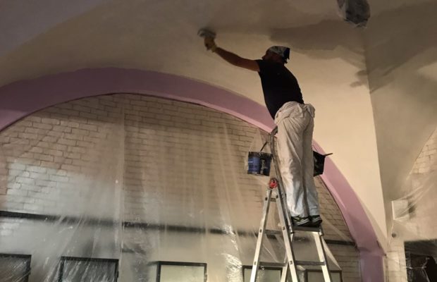 Tinteggiatura da interno con tinta traspirante